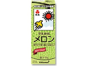 【ケース販売】キッコーマン ソイＦ 豆乳飲料メロン ２００ｍｌ ×18 【全国送料無料】(一部地域別途)・まとめ買い・防災備蓄にも最適の画像