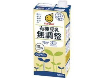 【ケース販売】マルサン 有機豆乳無調整 １Ｌ ×6 【全国送料無料】(一部地域別途)・まとめ買い・防災備蓄にも最適の画像