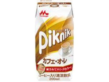 【ケース販売】森乳 ピクニック カフェオレプリズマ２００ｍｌ ×24 【全国送料無料】(一部地域別途)・まとめ買い・防災備蓄にも最適の画像