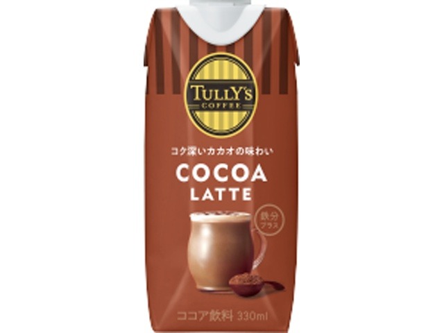 【ケース販売】タリーズ ココアラテ 紙３３０ｍｌ ×12 【全国送料無料】(一部地域別途)・まとめ買い・防災備蓄にも最適の画像