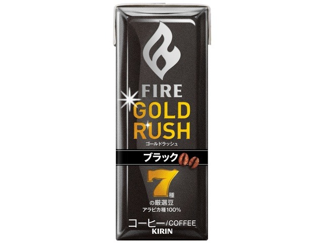 【ケース販売】ファイア ゴールドラッシュ ブラック紙２００ｍｌ ×24 【全国送料無料】(一部地域別途)・まとめ買い・防災備蓄にも最適の画像