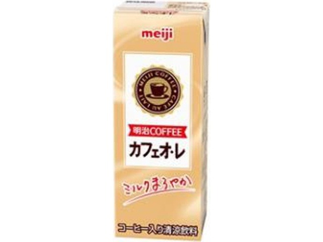 【ケース販売】明治 ＣＯＦＦＥＥ カフェオ・レ紙２００ｍｌ ×24 【全国送料無料】(一部地域別途)・まとめ買い・防災備蓄にも最適の画像