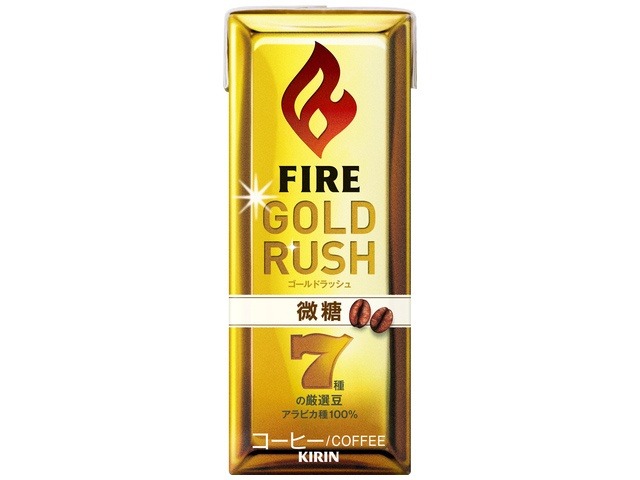 【ケース販売】ファイア ゴールドラッシュ 微糖紙２００ｍｌ ×24 【全国送料無料】(一部地域別途)・まとめ買い・防災備蓄にも最適の画像