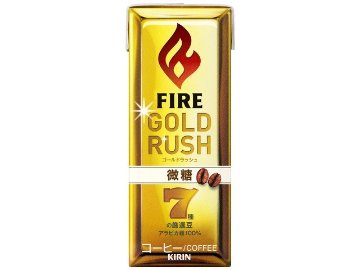 【ケース販売】ファイア ゴールドラッシュ 微糖紙２００ｍｌ ×24 【全国送料無料】(一部地域別途)・まとめ買い・防災備蓄にも最適の画像