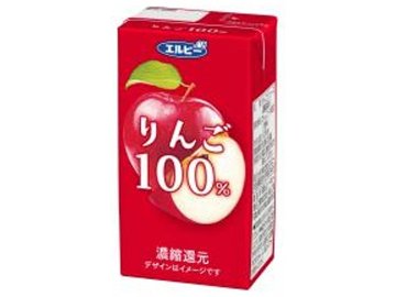 【ケース販売】エルビー りんご１００％ジュース紙１２５ｍｌ ×24 【全国送料無料】(一部地域別途)・まとめ買い・防災備蓄にも最適の画像