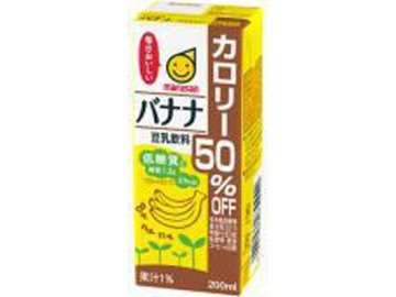 【ケース販売】マルサン 豆乳飲料バナナ カロリー５０％オフ２００ ×24 【全国送料無料】(一部地域別途)・まとめ買い・防災備蓄にも最適の画像