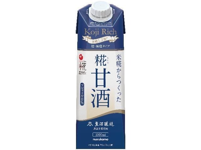 【ケース販売】マルコメ プラス糀 糀甘酒ＬＬ糀リッチ粒１Ｌ ×6 【全国送料無料】(一部地域別途)・まとめ買い・防災備蓄にも最適の画像