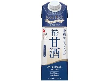 【ケース販売】マルコメ プラス糀 糀甘酒ＬＬ糀リッチ粒１Ｌ ×6 【全国送料無料】(一部地域別途)・まとめ買い・防災備蓄にも最適の画像