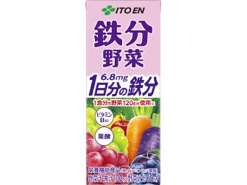 【ケース販売】伊藤園 鉄分野菜 紙２００ｍｌ ×24 【全国送料無料】(一部地域別途)・まとめ買い・防災備蓄にも最適の画像