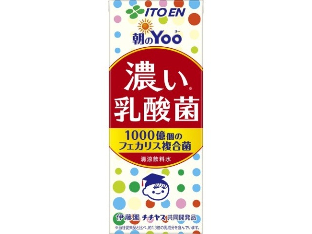 【ケース販売】伊藤園 朝のＹｏｏ 濃い乳酸菌紙２００ｍｌ ×24 【全国送料無料】(一部地域別途)・まとめ買い・防災備蓄にも最適の画像