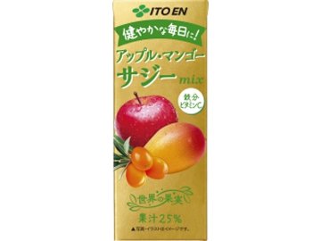 【ケース販売】伊藤園 アップル・マンゴー サジー紙２００ｍｌ ×24 【全国送料無料】(一部地域別途)・まとめ買い・防災備蓄にも最適の画像