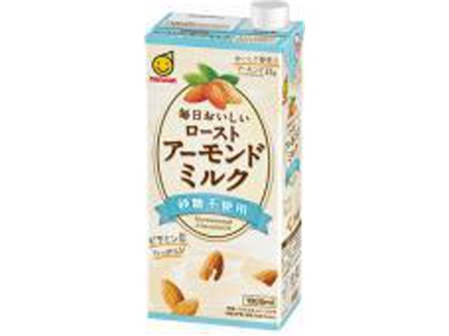 【ケース販売】マルサン ローストアーモンドミルク砂糖不使用１Ｌ ×6 【全国送料無料】(一部地域別途)・まとめ買い・防災備蓄にも最適の画像