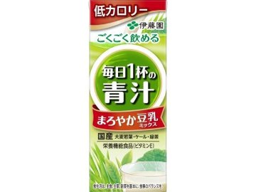 【ケース販売】伊藤園 毎日１杯の青汁豆乳ミックス 紙２００ｍｌ ×24 【全国送料無料】(一部地域別途)・まとめ買い・防災備蓄にも最適の画像