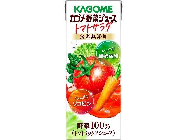 【ケース販売】カゴメ 野菜ジューストマトサラダ２００ｍｌ  ×24 【全国送料無料】(一部地域別途)・まとめ買い・防災備蓄にも最適の画像