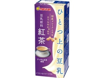 【ケース販売】マルサン ひとつ上の豆乳 豆乳飲料紅茶紙２００ｍｌ   ×24 【全国送料無料】(一部地域別途)・まとめ買い・防災備蓄にも最適の画像