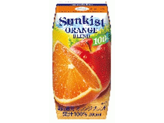 【ケース販売】サンキスト １００％オレンジブレンド 紙２００ｍｌ ×24 【全国送料無料】(一部地域別途)・まとめ買い・防災備蓄にも最適の画像