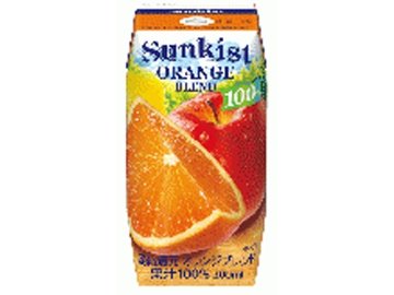 【ケース販売】サンキスト １００％オレンジブレンド 紙２００ｍｌ ×24 【全国送料無料】(一部地域別途)・まとめ買い・防災備蓄にも最適の画像