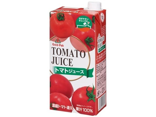 【ケース販売】ゴールドパック トマトジュース１Ｌ ×6 【全国送料無料】(一部地域別途)・まとめ買い・防災備蓄にも最適の画像