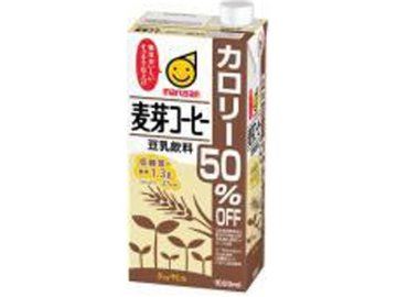 【ケース販売】マルサン 豆乳麦芽コーヒーカロリー５０％オフ１Ｌ ×6 【全国送料無料】(一部地域別途)・まとめ買い・防災備蓄にも最適の画像