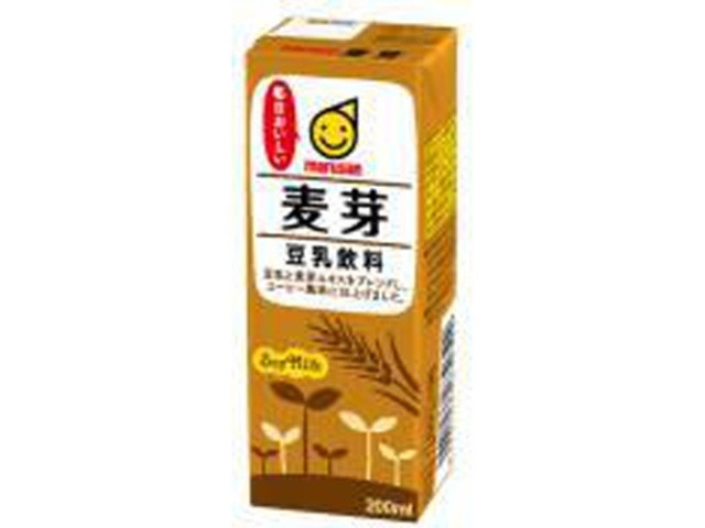 【ケース販売】マルサン 豆乳飲料 麦芽２００ｍｌ ×24 【全国送料無料】(一部地域別途)・まとめ買い・防災備蓄にも最適の画像