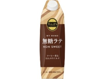 【ケース販売】タリーズ マイホーム無糖ラテ屋根型キャップ付き１Ｌ  ×6 【全国送料無料】(一部地域別途)・まとめ買い・防災備蓄にも最適の画像