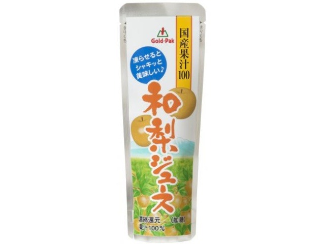 【ケース販売】ゴールドパック 国産和梨ジュース８０ｇパウチ   ×20 【全国送料無料】(一部地域別途)・まとめ買い・防災備蓄にも最適の画像