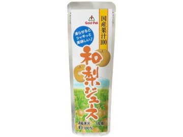【ケース販売】ゴールドパック 国産和梨ジュース８０ｇパウチ   ×20 【全国送料無料】(一部地域別途)・まとめ買い・防災備蓄にも最適の画像
