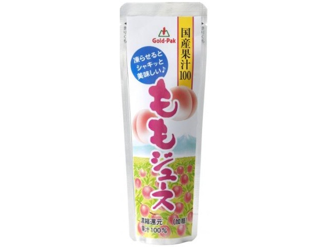 【ケース販売】ゴールドパック 国産ももジュース８０ｇパウチ  ×20 【全国送料無料】(一部地域別途)・まとめ買い・防災備蓄にも最適の画像