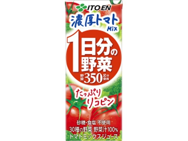 【ケース販売】伊藤園 紙１日分の野菜濃厚トマトｍｉｘ２００ｍｌ ×24 【全国送料無料】(一部地域別途)・まとめ買い・防災備蓄にも最適の画像