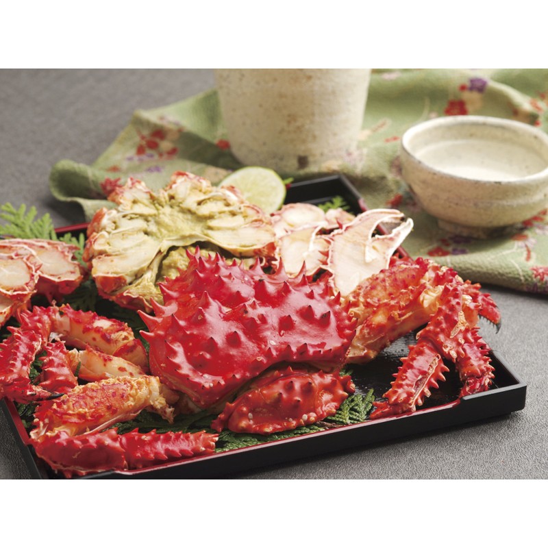 2026年お歳暮特集 北海道産ゆで花咲がにカット2尾 430265 【全国送料無料】(沖縄・離島など一部地域は除く)の画像