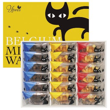 2026年お歳暮特集 イーペルの猫祭り ベルギーミニワッフル YJ-BWW 【全国送料無料】(沖縄・離島など一部地域は除く)の画像