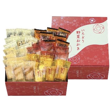 2026年お歳暮特集 いろどり野菜おかき No30 IR-3M 【全国送料込み】(沖縄・離島など一部地域は別途)の画像