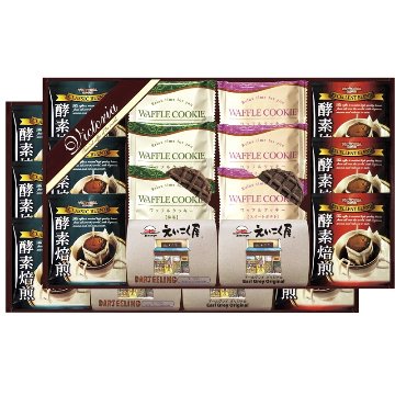 2026年お歳暮特集 VICTORIA COFFEE ドリップコーヒー&えいこく屋紅茶･クッキーセット No50 VEM－50 【全国送料込み】(沖縄・離島など一部地域は別途)の画像