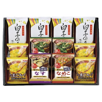 2026年お歳暮特集 アマノフーズおみそ汁･たまごスープ･白子のりセット No30 AS-CJ 【全国送料込み】(沖縄・離島など一部地域は別途)の画像