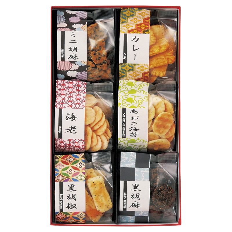 2026年お歳暮特集 お煎餅6種詰合せ あられ煎 AS-01 【全国送料込み】(沖縄・離島など一部地域は別途)の画像