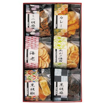 2026年お歳暮特集 お煎餅6種詰合せ あられ煎 AS-01 【全国送料込み】(沖縄・離島など一部地域は別途)の画像