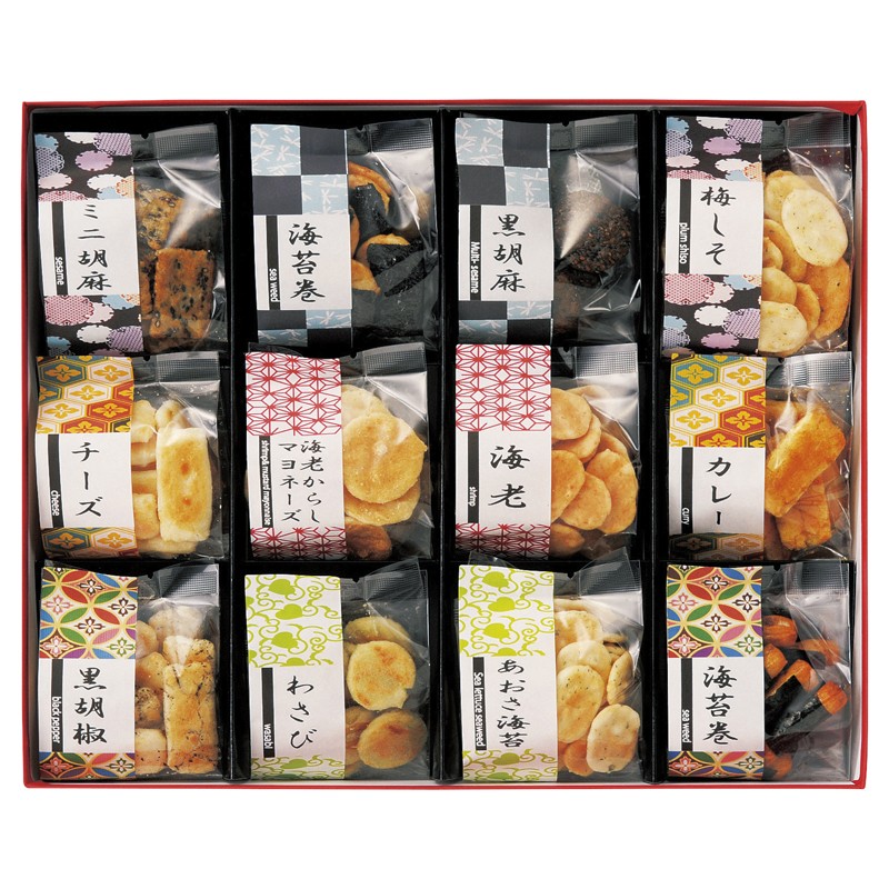 2026年お歳暮特集 お煎餅12種詰合せ あられ煎 AS-03 【全国送料込み】(沖縄・離島など一部地域は別途)の画像