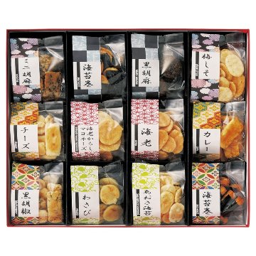 2026年お歳暮特集 お煎餅12種詰合せ あられ煎 AS-03 【全国送料込み】(沖縄・離島など一部地域は別途)の画像