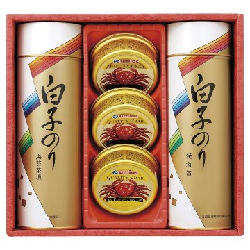 2026年お歳暮特集 白子のり のりとカニ缶詰め合わせ SN-400 【全国送料込み】(沖縄・離島など一部地域は別途)の画像
