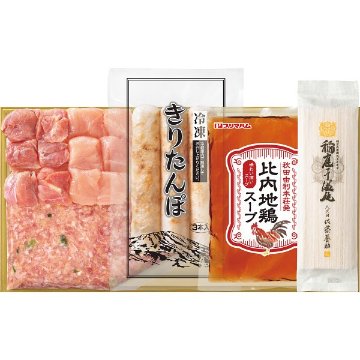 2026年お歳暮特別企画 比内地鶏きりたんぽ鍋と佐藤養助稲庭うどんセット（２～３人前）  ＡＰＫ－Ｂ　　　 【全国送料無料】(沖縄・離島は別途)の画像