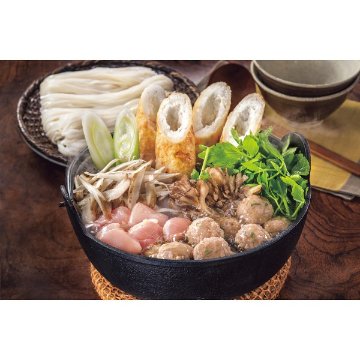 2026年お歳暮特別企画 比内地鶏きりたんぽ鍋と佐藤養助稲庭うどんセット（２～３人前）  ＡＰＫ－Ｂ　　　 【全国送料無料】(沖縄・離島は別途)の画像