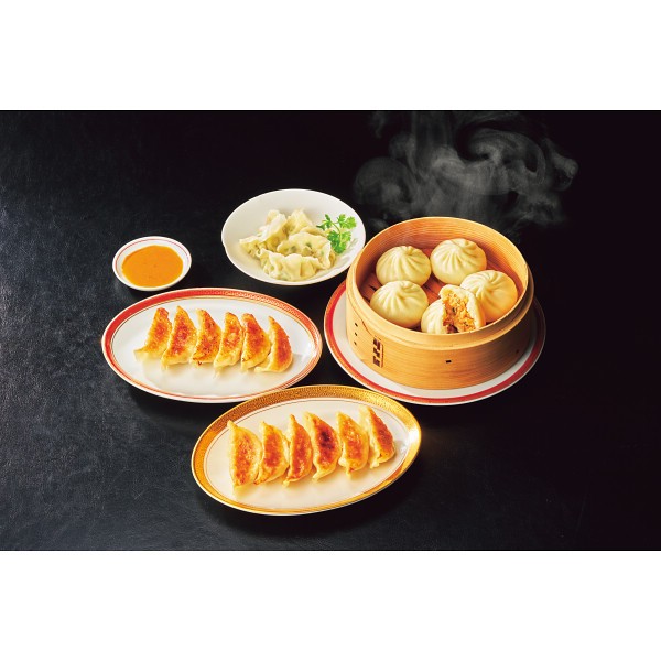 2026年お歳暮特別企画 餃子専門店イチロー　味噌だれ餃子２種＆中華点心２種（計４１個） 【全国送料無料】(沖縄・離島は別途)の画像
