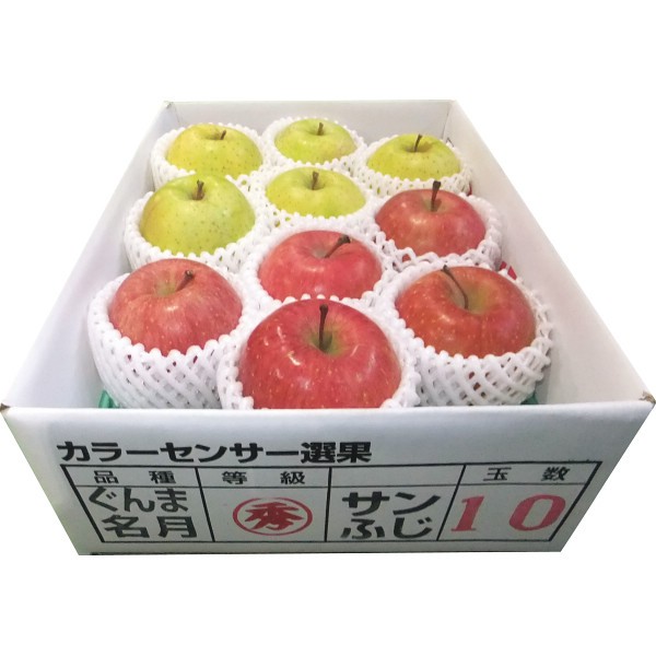 2026年お歳暮特別企画 青森県産　サンふじ・ぐんま名月（２．５ｋｇ） 【全国送料無料】(沖縄・離島は別途)の画像