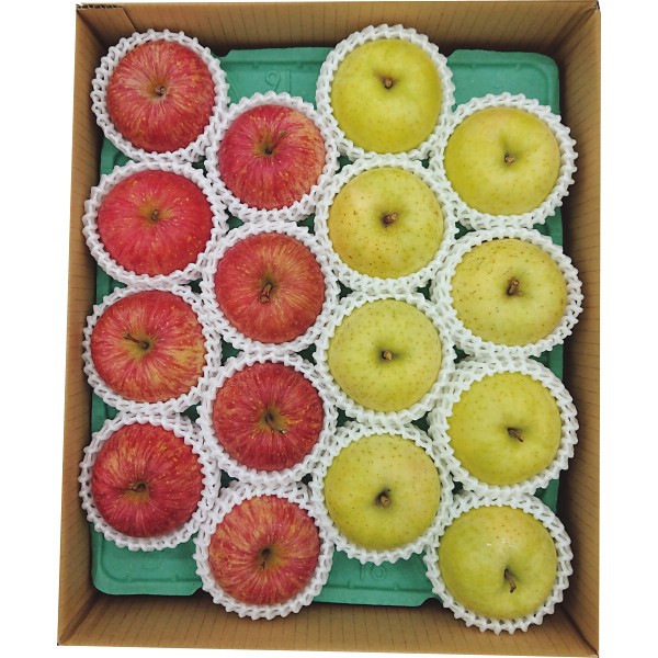 2026年お歳暮特別企画 青森県産　サンふじりんご＆王林（４ｋｇ） 【全国送料無料】(沖縄・離島は別途)の画像