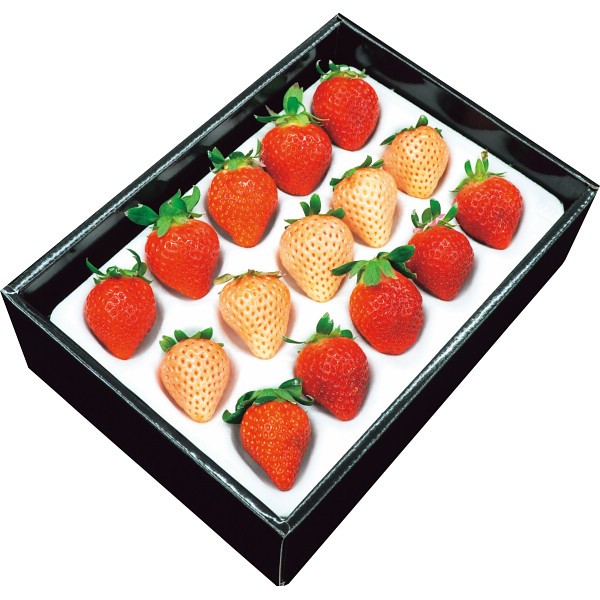 2026年お歳暮特別企画 紅白いちご（計２５０ｇ） 【全国送料無料】(沖縄・離島は別途)の画像
