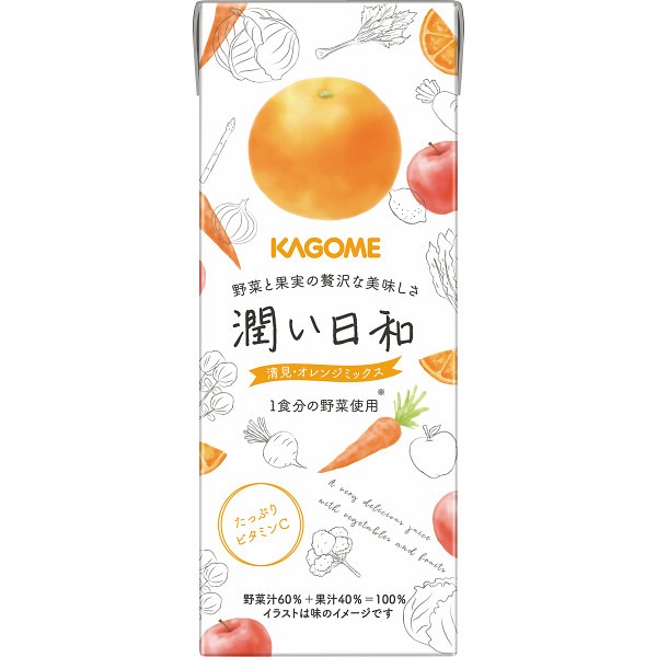 2026年お歳暮特別企画 カゴメ　潤い日和（１５本）  ＵＲＢ－３０Ｔ 【送料込】(沖縄・離島は別途)の画像