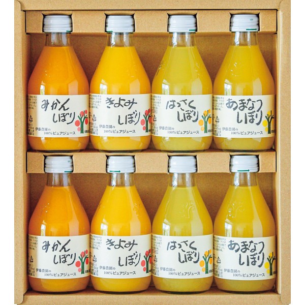 2026年お歳暮特別企画 伊藤農園　１００％ピュアジュース１８０ｍｌ（８本）  ５０７０８ＧＳ 【送料込】(沖縄・離島は別途)の画像