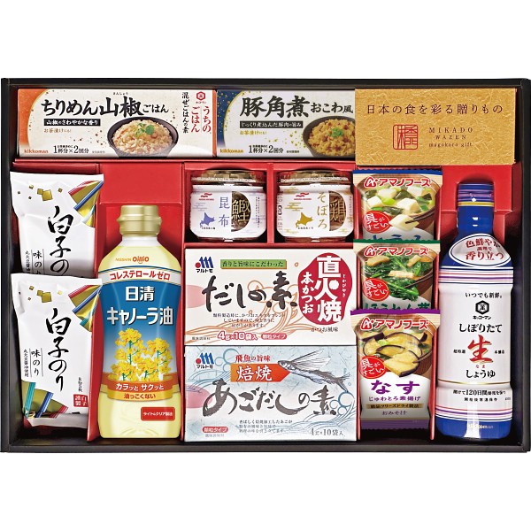 2026年お歳暮特別企画 味香門和膳（みかどわぜん）　アマノフーズ＆キッコーマン和食詰合せ  ＭＫＤ－４０Ｂ 【送料込】(沖縄・離島は別途)の画像
