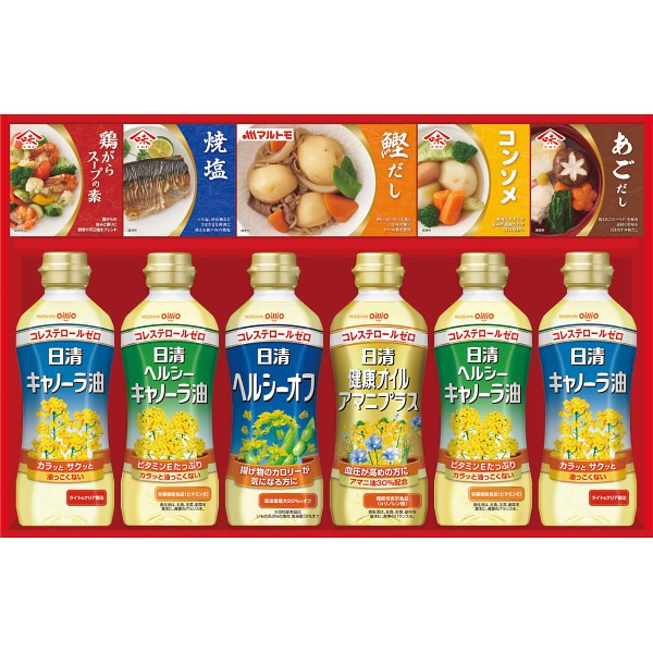 2026年お歳暮特別企画 日清ヘルシーオイル＆バラエティ調味料ギフト  Ｎ－４０Ａ 【送料込】(沖縄・離島は別途)の画像