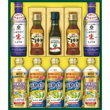 2026年お歳暮特別企画 日清　ヘルシーオイル＆キッコーマン生しょうゆギフト  ＮＫー５５ 【送料込】(沖縄・離島は別途)の画像